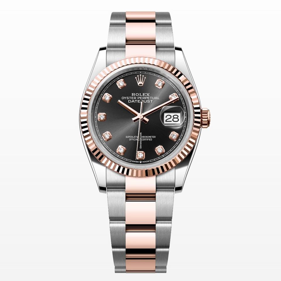 Rolex | Datejust | 126231 | Steel | 36 x 44 mm | Gold/Steel | Black | Automatic