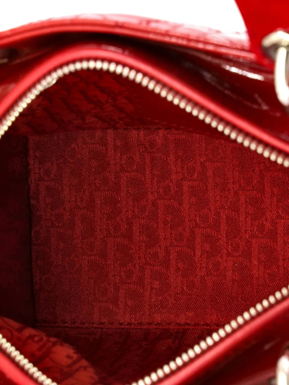 Lady Dior Bag Cannage Quilt Patent Medium satchel