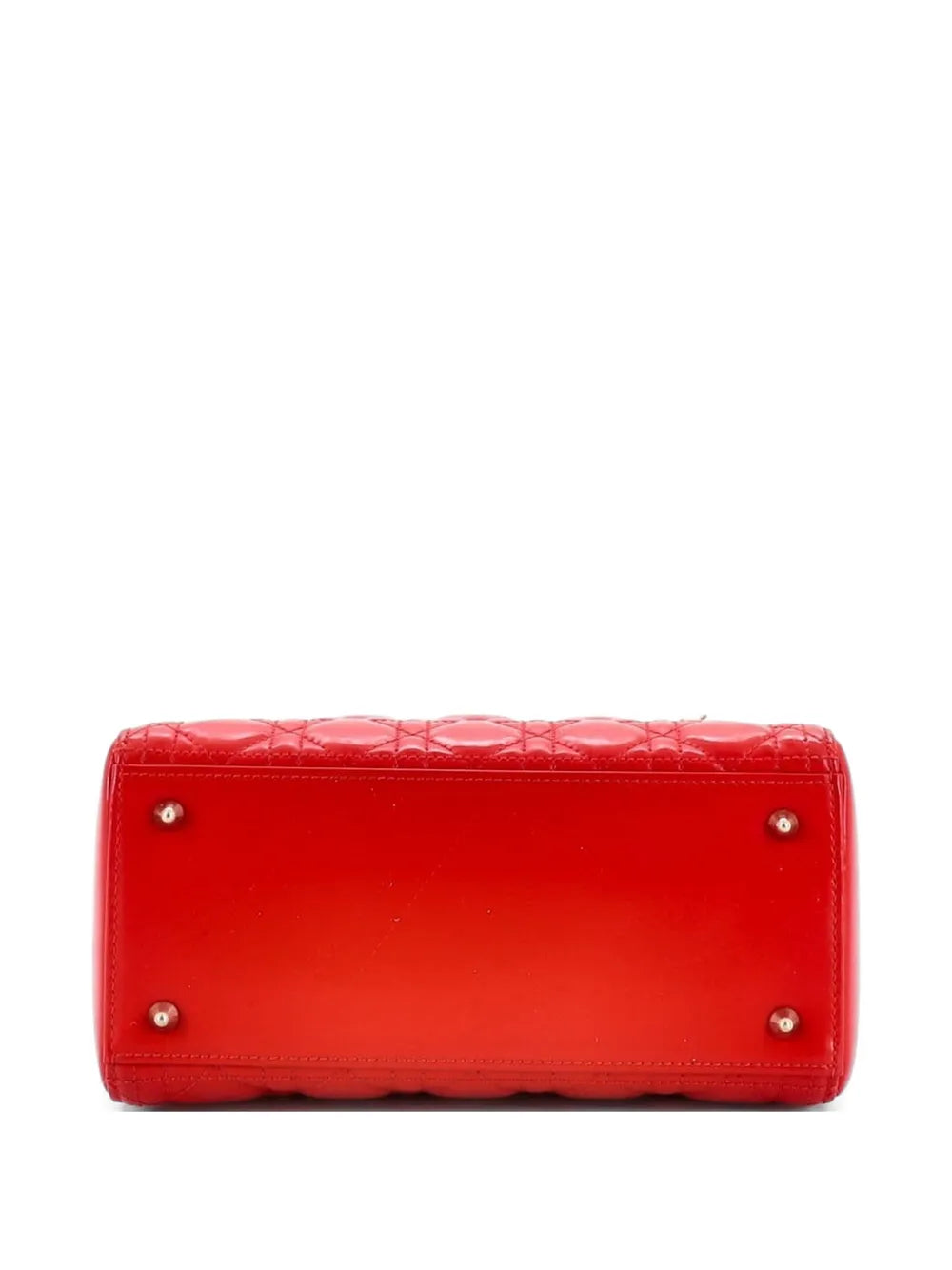Lady Dior Bag Cannage Quilt Patent Medium satchel