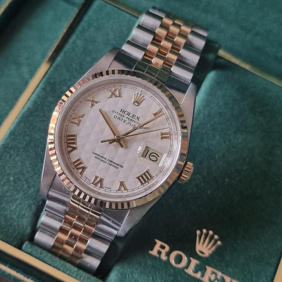 Rolex | Datejust | 16233 | Gold/Steel | 36 mm | Gold/Steel | White | Automatic