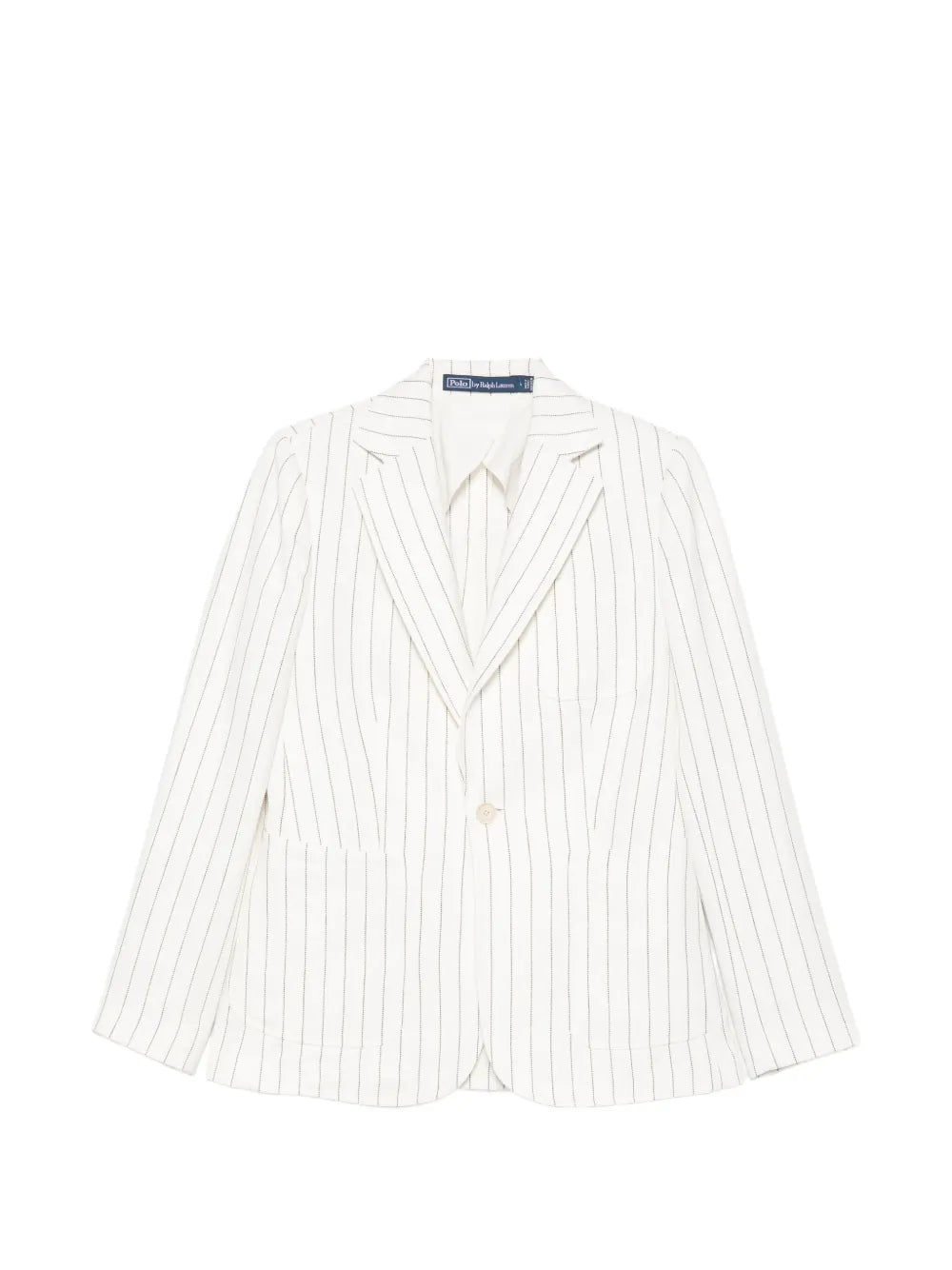 striped single-breasted jacket