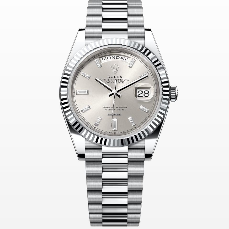 Rolex | Day-Date | 228236 | Platinum | 40 mm | Platinum | Silver (solid) | Automatic