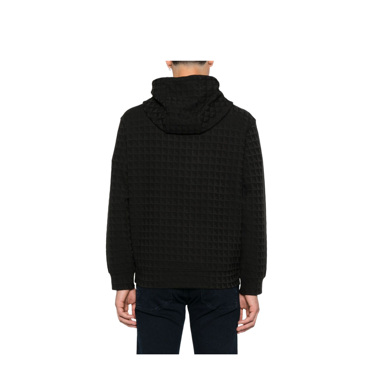 Lyocell-blend Jacquard Jersey Hoodie
