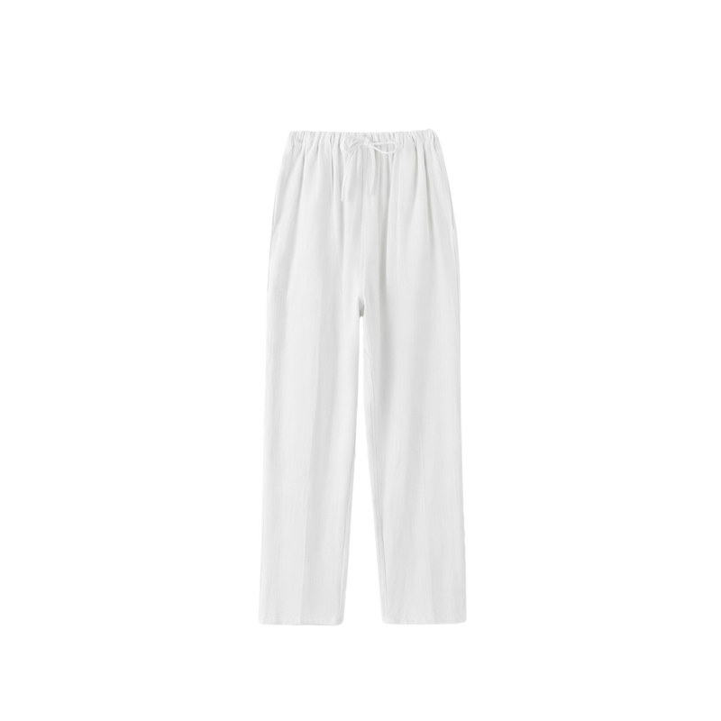LINEN PANTS WHITE