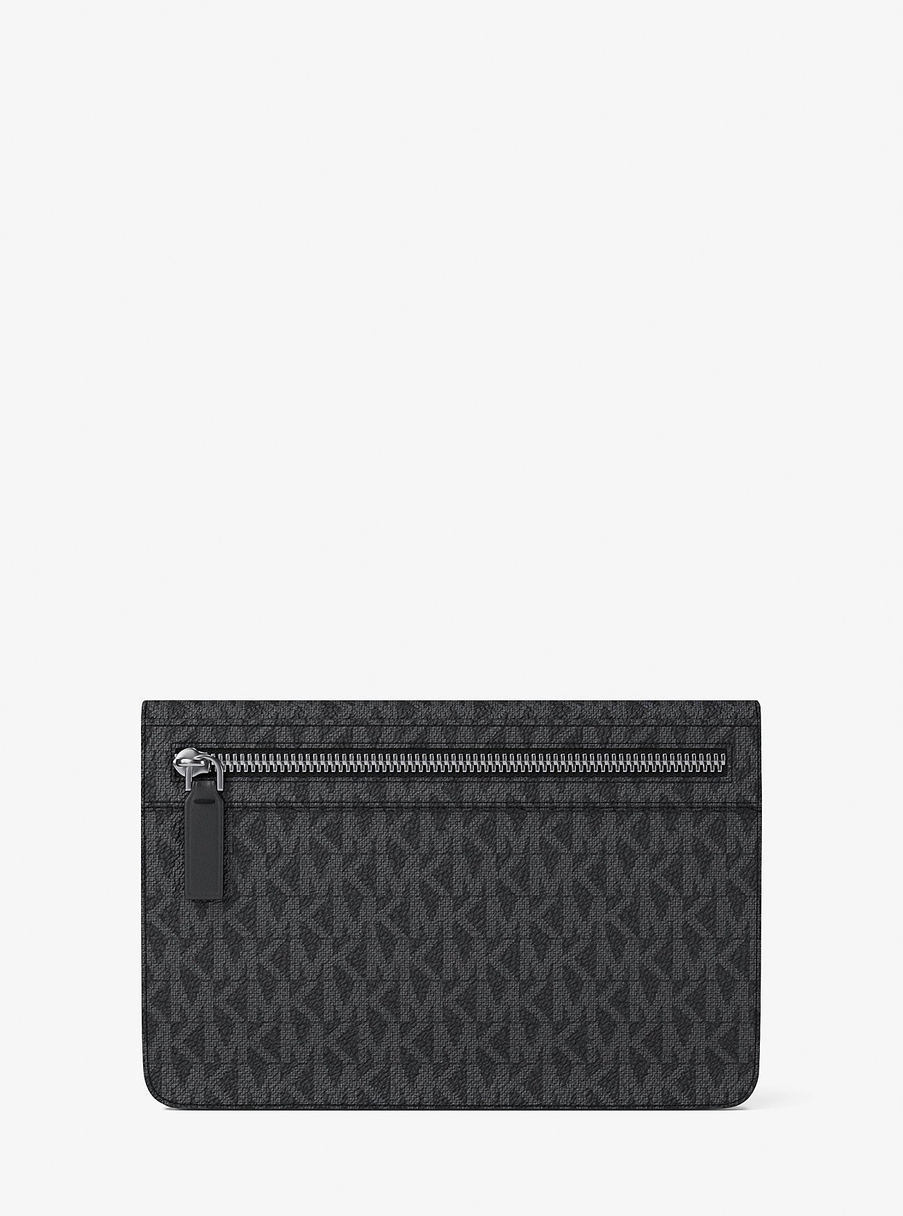 Michael Kors Cooper Large Embellished Signature Logo Wallet Black