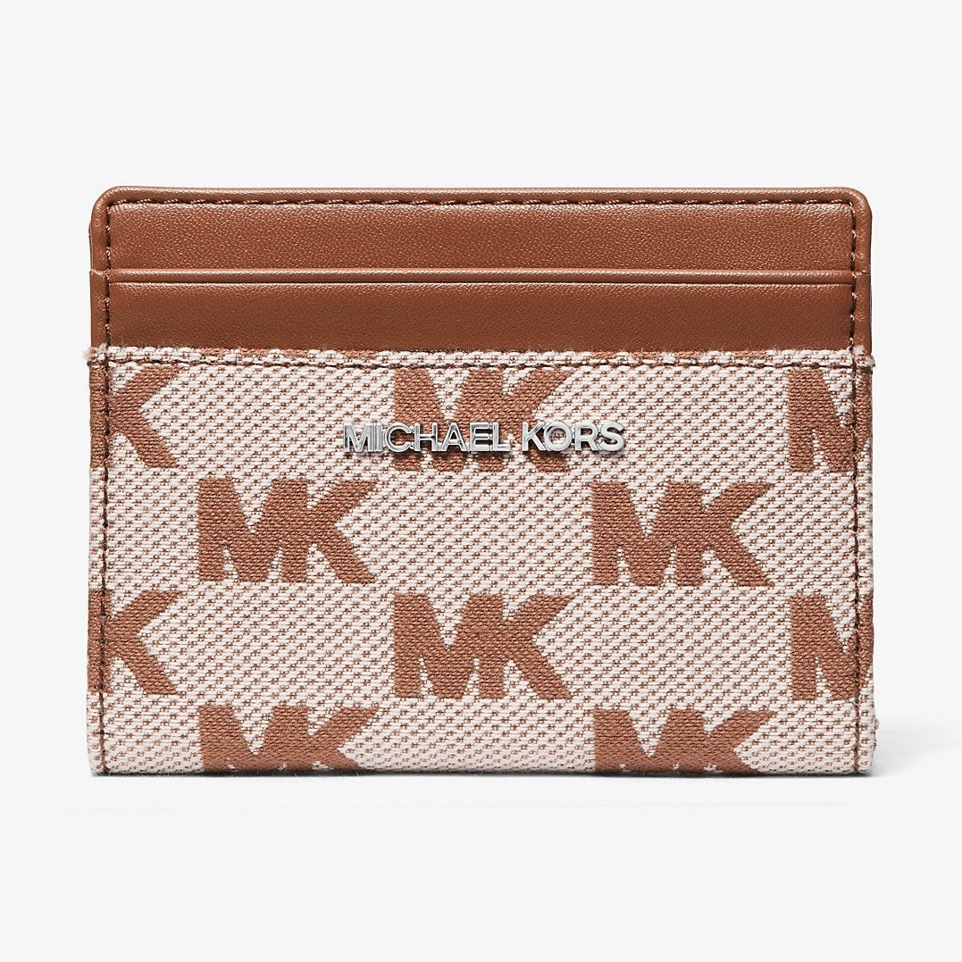 Michael Kors Cooper Logo Jacquard Bi-Fold Wallet Luggage