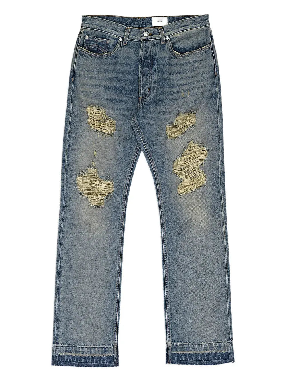distressed beach bum denim jeans
