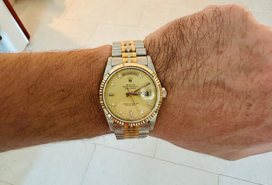 Rolex | Day-Date | 18239BIC | Yellow gold | 36 mm | Rose gold | Gold | Automatic