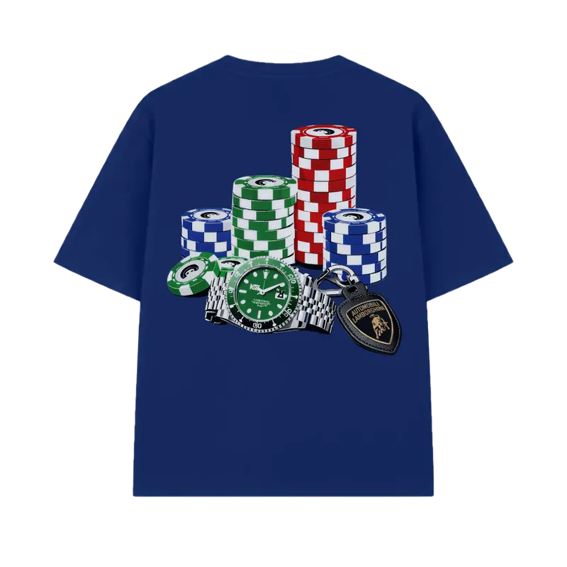 Blacklist Casino Royale Lambo Edition Royal blue Statement T-shirt