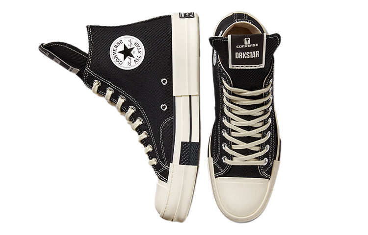 Converse Drkstar Hi Rick Owens Drkshdw Black Egret