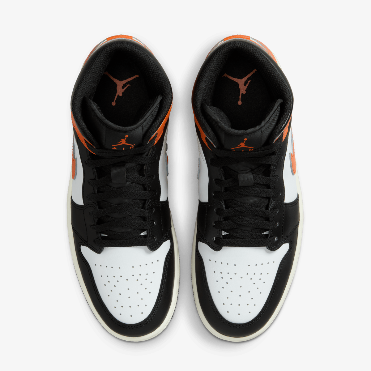 Air Jordan 1 Mid Black Toe Starfish