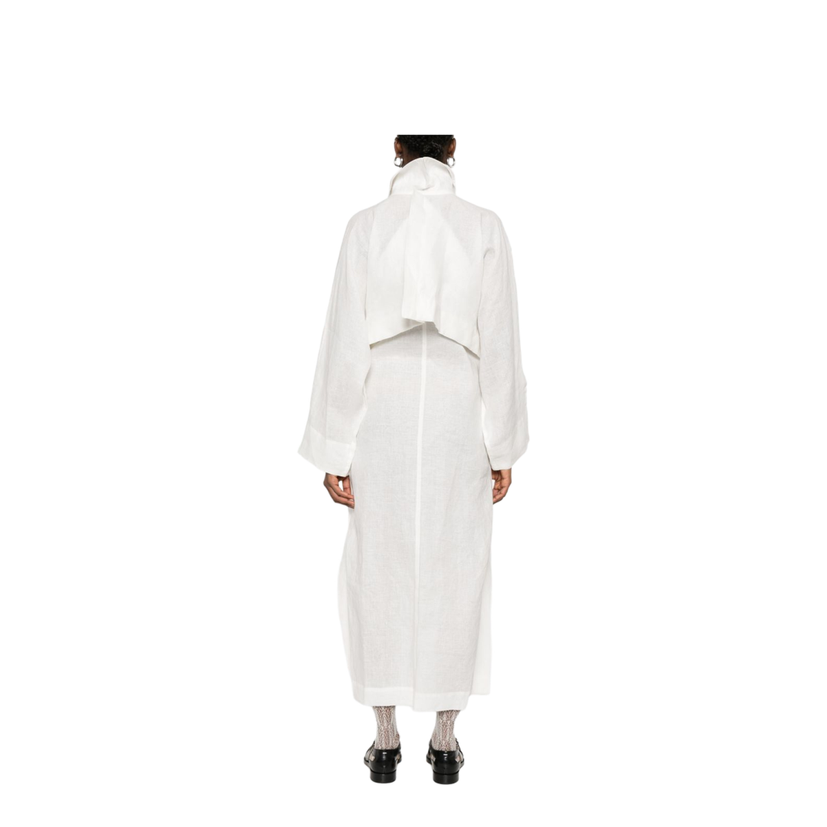 Double-Breasted Button Fastening Coat
