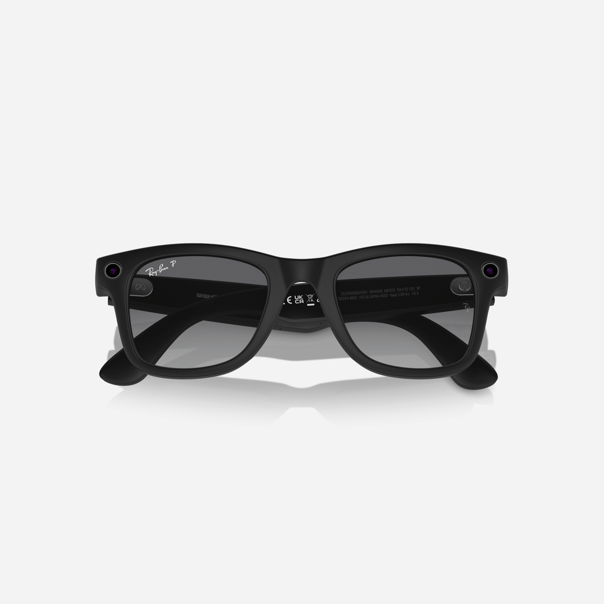 Ray-Ban Meta Wayfarer Large Matte Black Graphite Gradient Polarized Gen 1