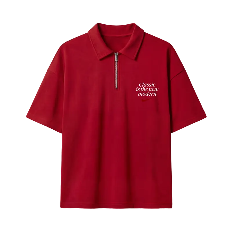 Myugen Nike Bitches Quarter Zip T-Shirt Red