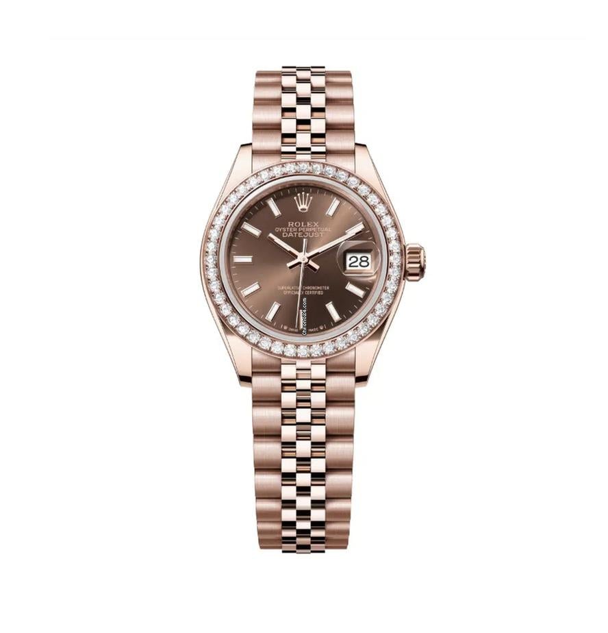 Rolex | Datejust | 279135RBR | Rose gold | 28 mm | Rose gold | Brown | Automatic