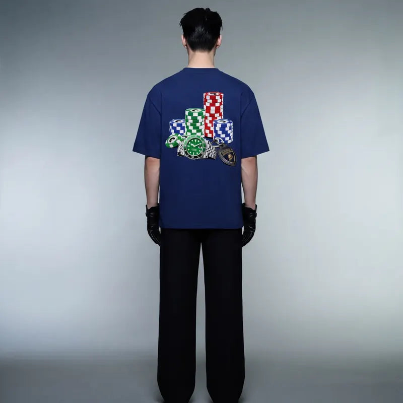 Blacklist Casino Royale Lambo Edition Royal blue Statement T-shirt