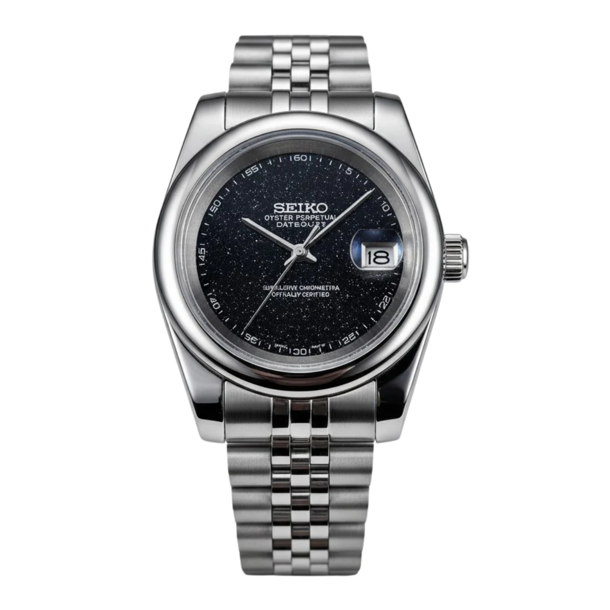 Seiko Galaxy Burst Dial Curved Bezel