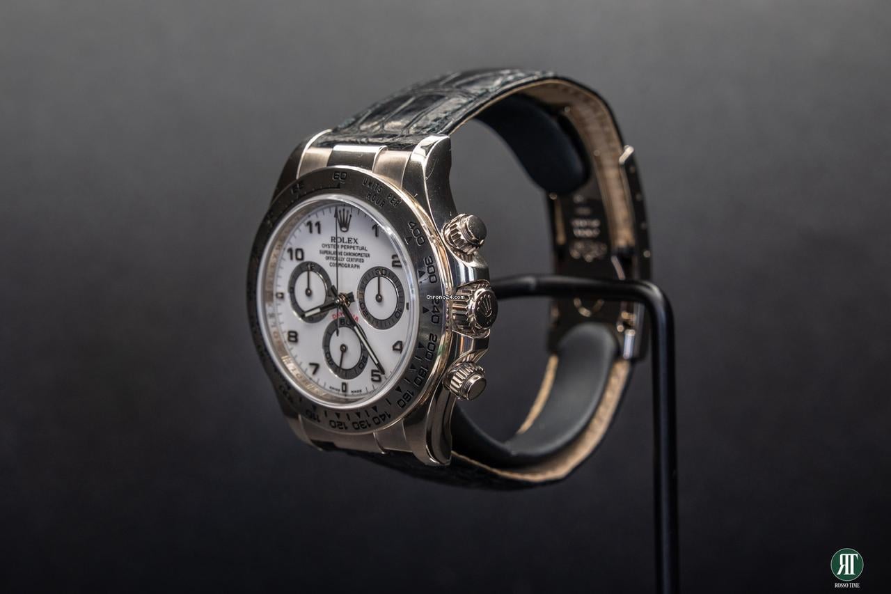 Rolex | Daytona | 116519LN | White gold | 40 mm | Crocodile skin | Mother of pearl | Automatic