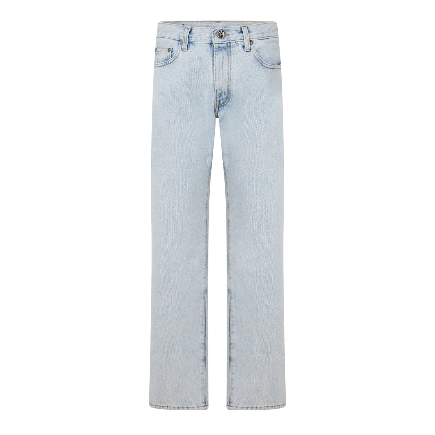 Diagonal Cotton Slim Fit Jeans