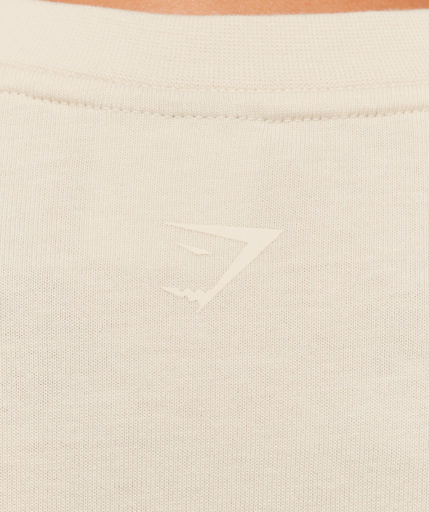 Gymshark Embossed Graphic Oversized T-Shirt - Oat White