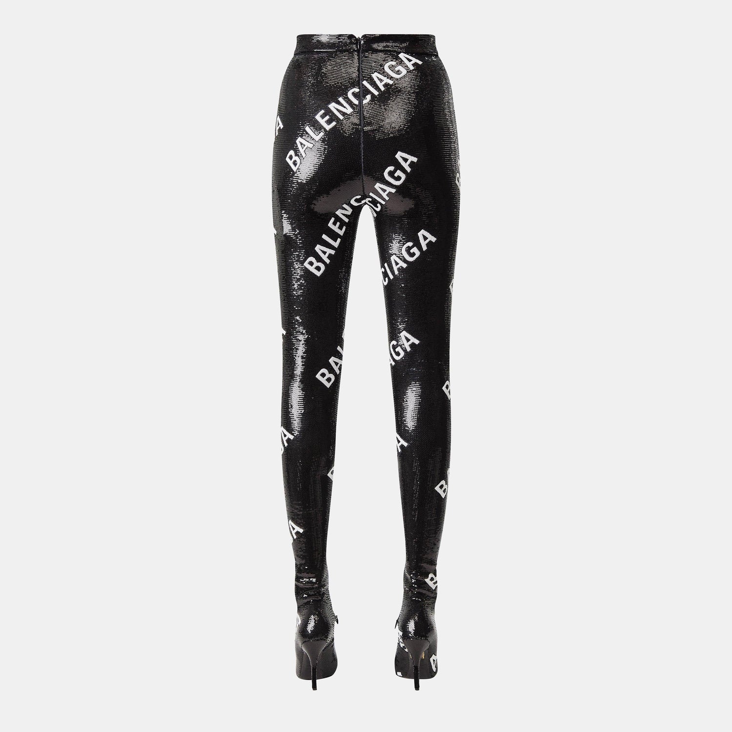 Sequinned Sock Boot Leggings