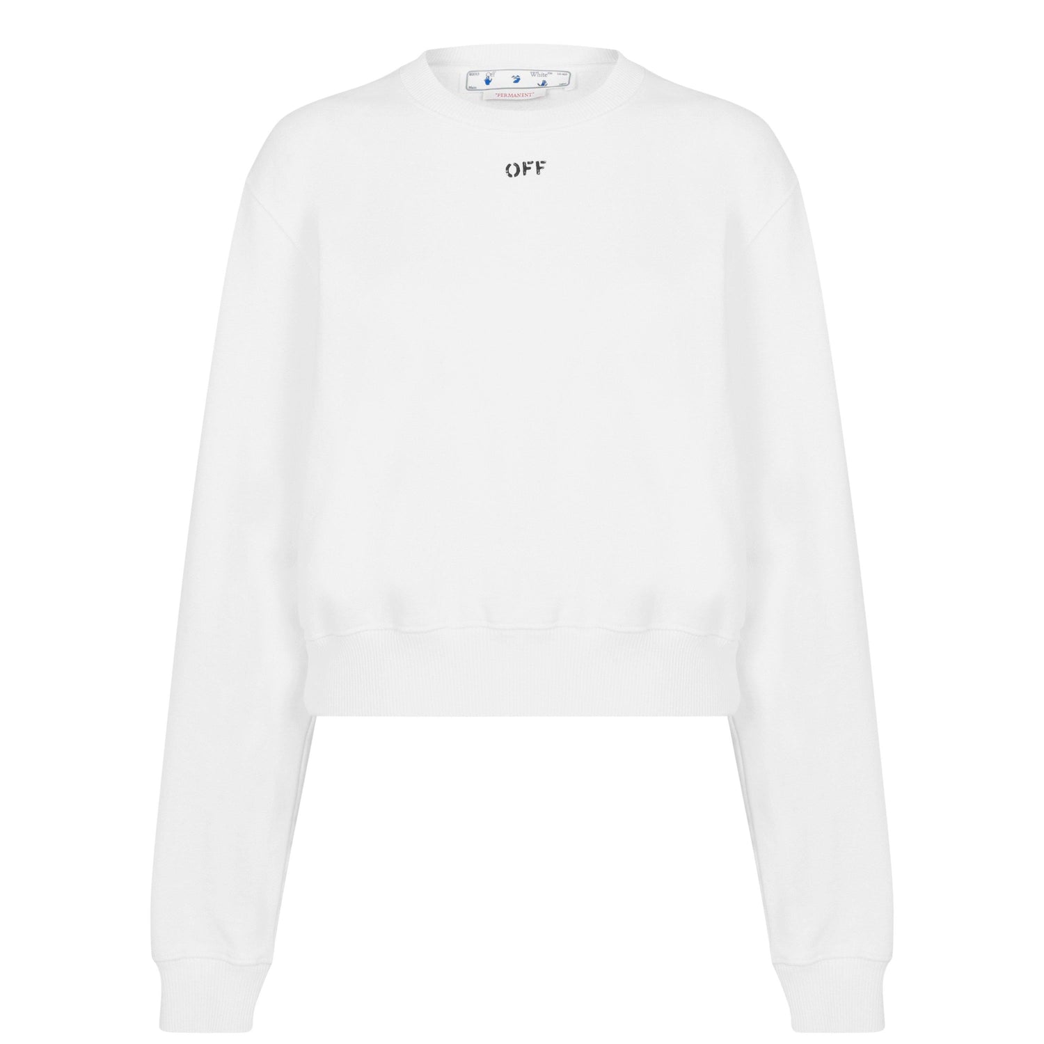 Stamp Cotton Long Sleeve Crew Sweatshirt