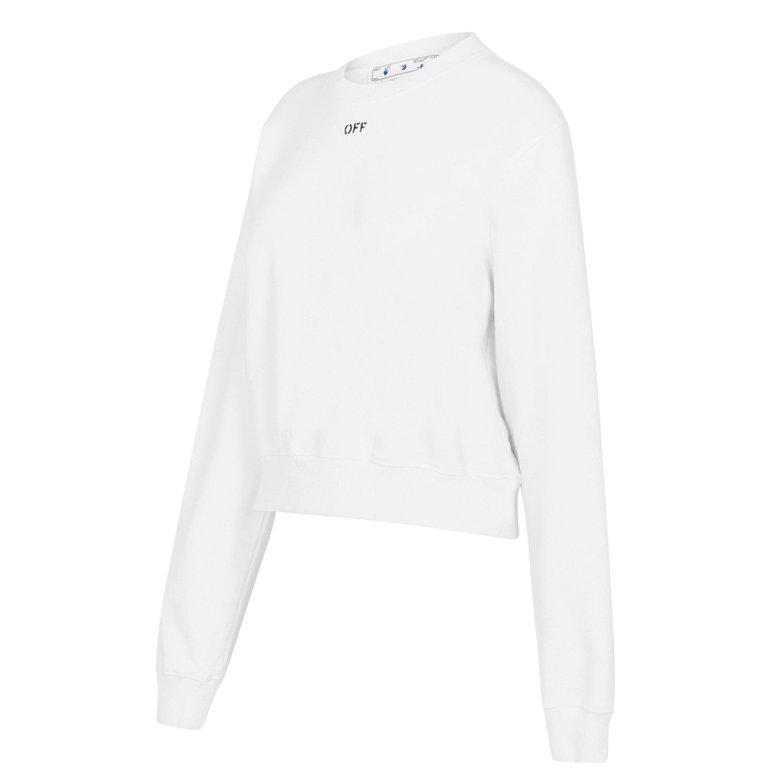 Stamp Cotton Long Sleeve Crew Sweatshirt