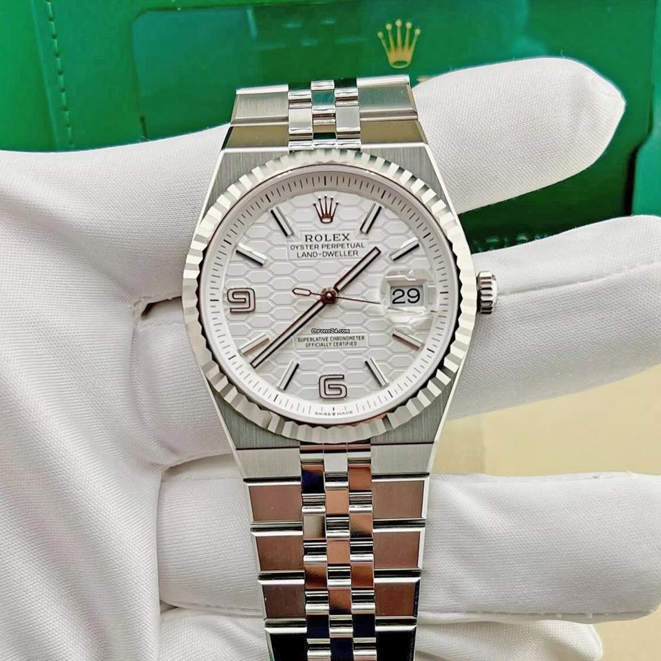 Rolex | Land-Dweller | 127334-0001 | Gold/Steel | 40mm mm | Steel | White | Automatic