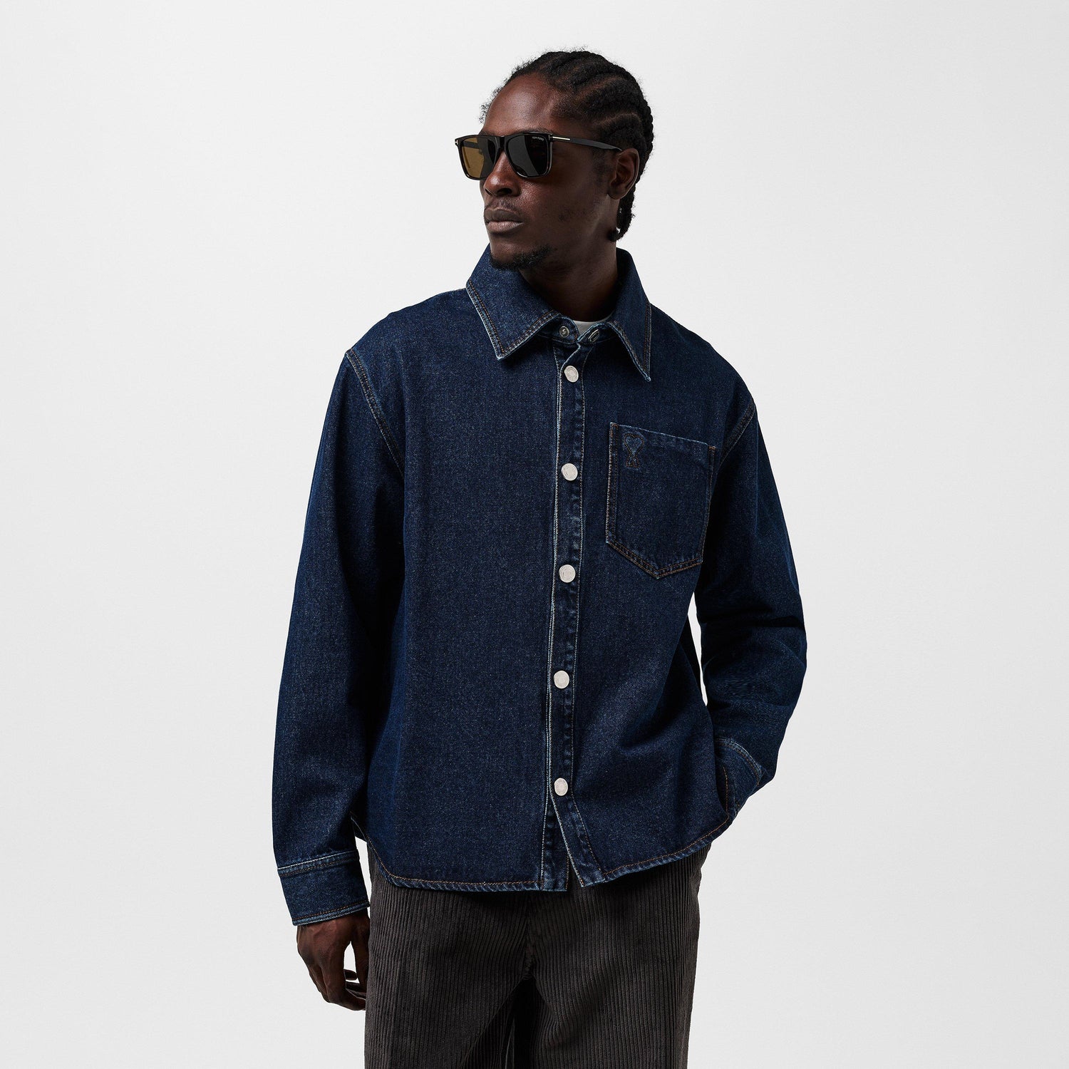 Long-Sleeve Denim Shirt