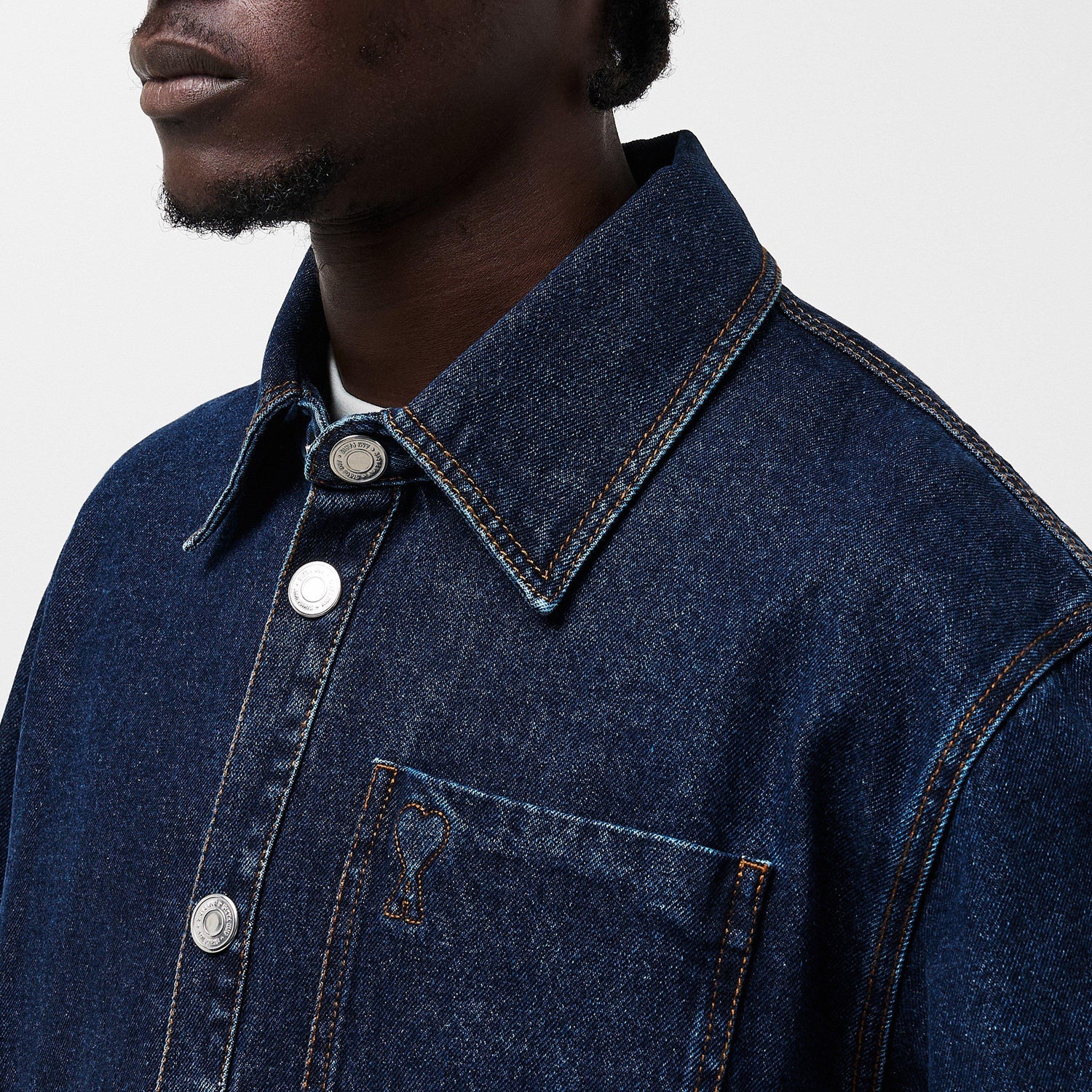 Long-Sleeve Denim Shirt