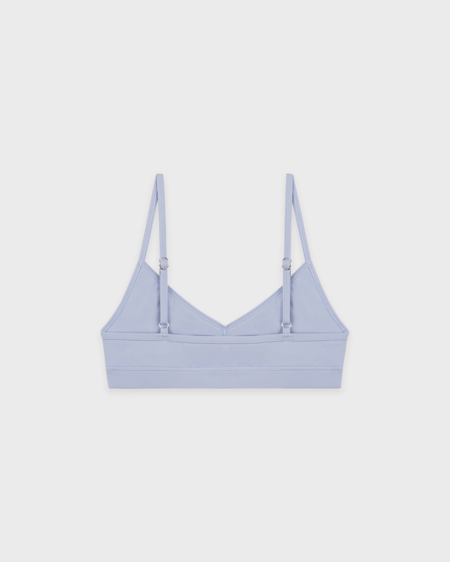 Signature Logo Mini Sports Bra - Faded Blue/White