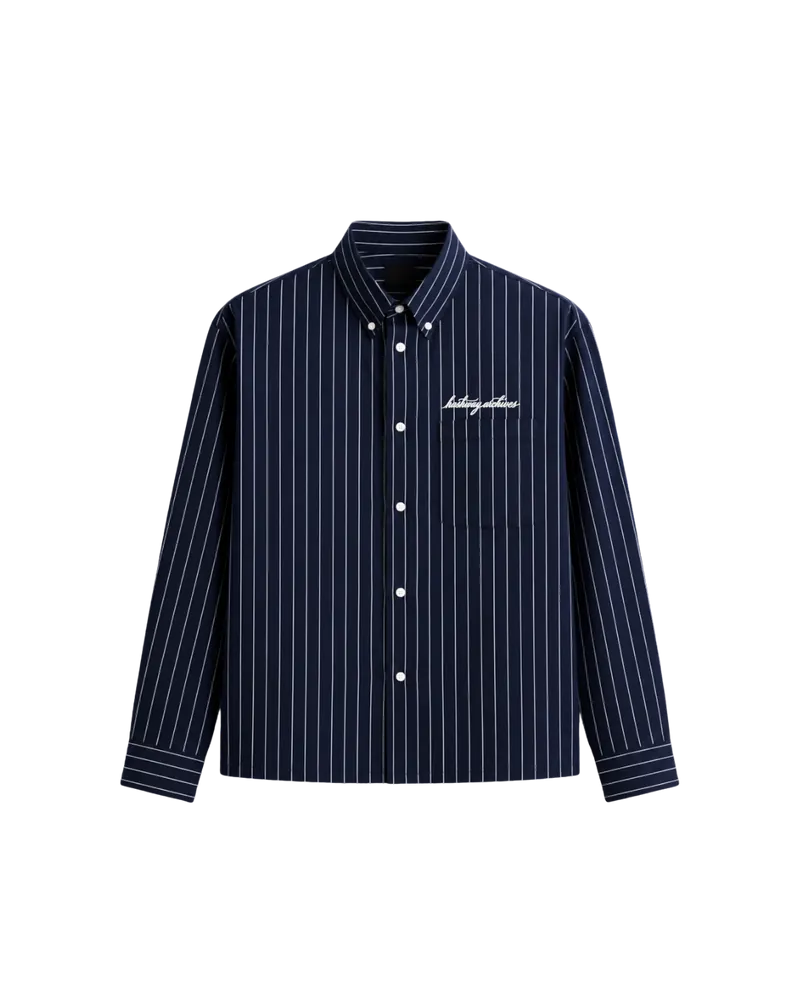 HASHWAY ARCHIVES STRIPED SHIRT - BLUE