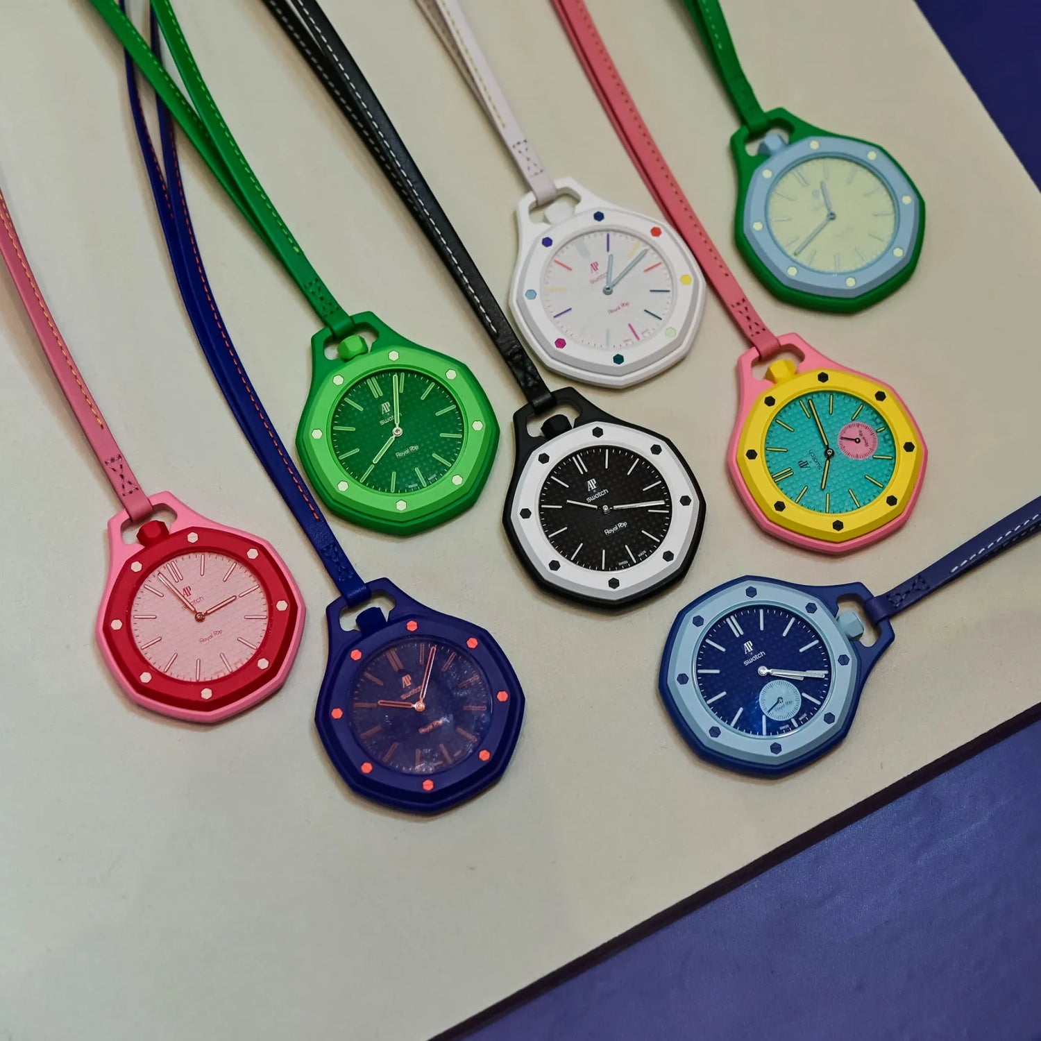Swatch x Audemars Piguet AP - Royal Pop “Lan Ba” - (Aftermarket Wrist Band Included)