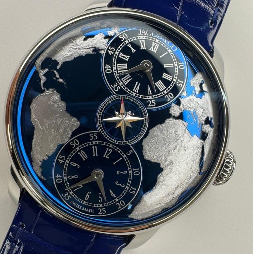 Jacob & Co.The World Is Yours Dual Time Zone Blue Full set
