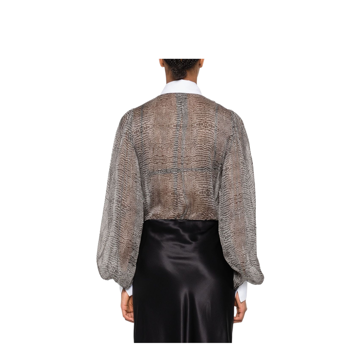 Silk Shirt Bodysuit