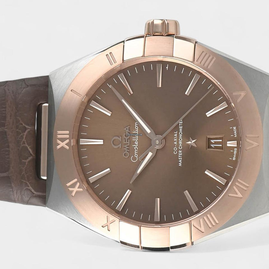 Omega Constellation Steel&Rose gold / 39 mm / Box&Papers / 131.23.39.20.13.001