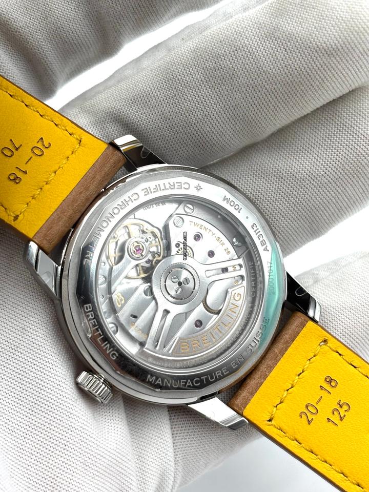 Breitling Top Time Unworn Top Time B31 38mm White Cream Dial Strap AB3113 Box & Papers 2025