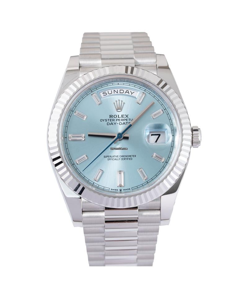 Rolex | Day-Date | 228236 | Platinum | 40 mm | Blue | Automatic
