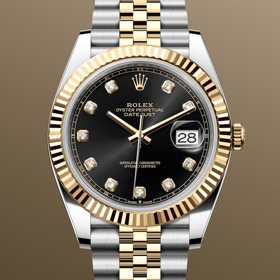 Rolex | Datejust | 126333 | Gold/Steel | 41 x 49 mm | Gold/Steel | Black | Automatic