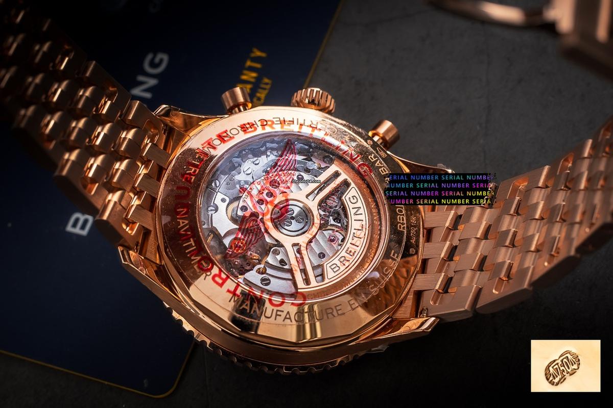 Breitling Navitimer 1 B01 Chronograph Rb0137 18k Weight 245g 46mm - New 2026 - Full Set