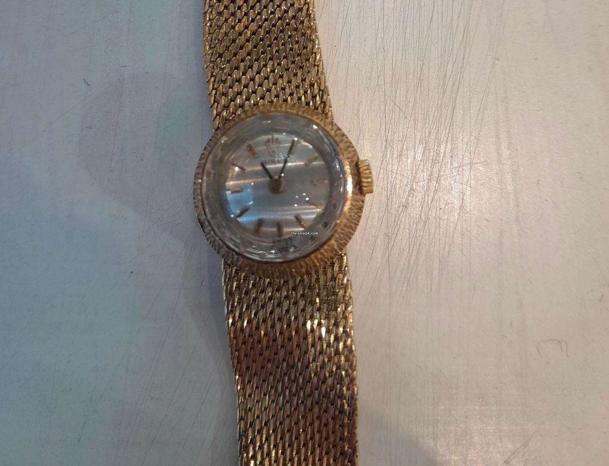 Rolex | Precision | 8789 | Yellow gold | 17 mm | Leather | Gold | Manual winding
