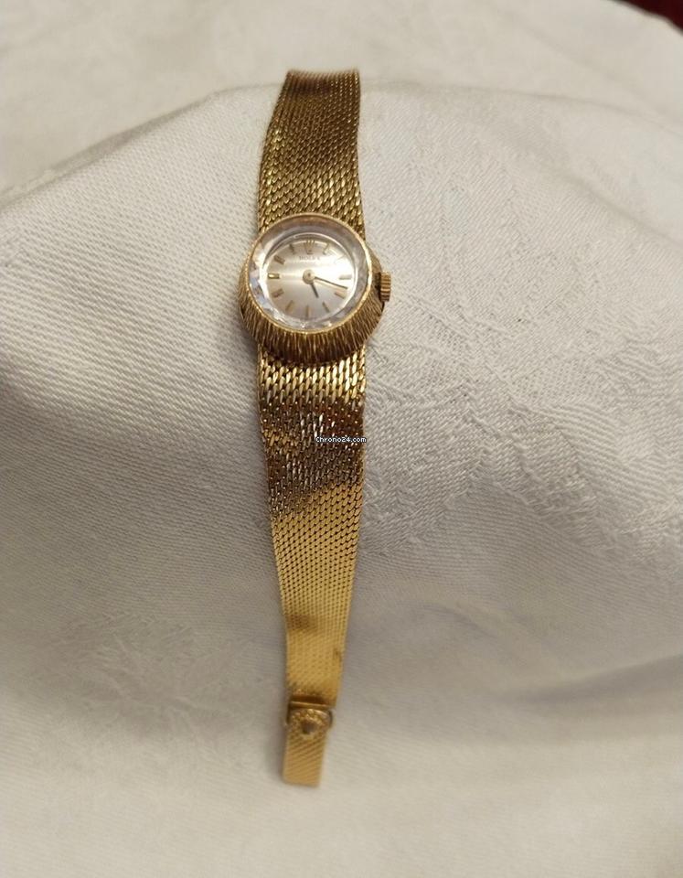 Rolex | Precision | 8789 | Yellow gold | 17 mm | Leather | Gold | Manual winding