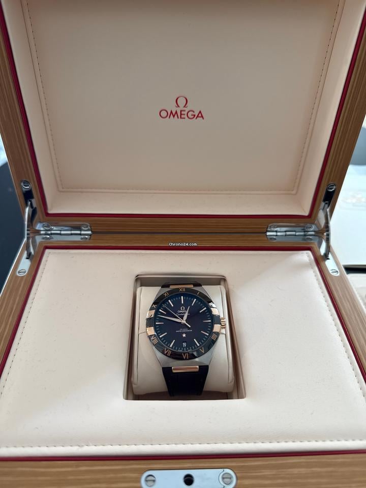 Omega Constellation Chronometer Omega Constellation 41 mm steel gold on leather strap