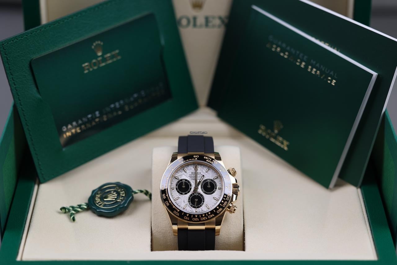 Rolex | Daytona | 126518ln | Yellow gold | 40 mm | Rubber | Turquoise | Automatic