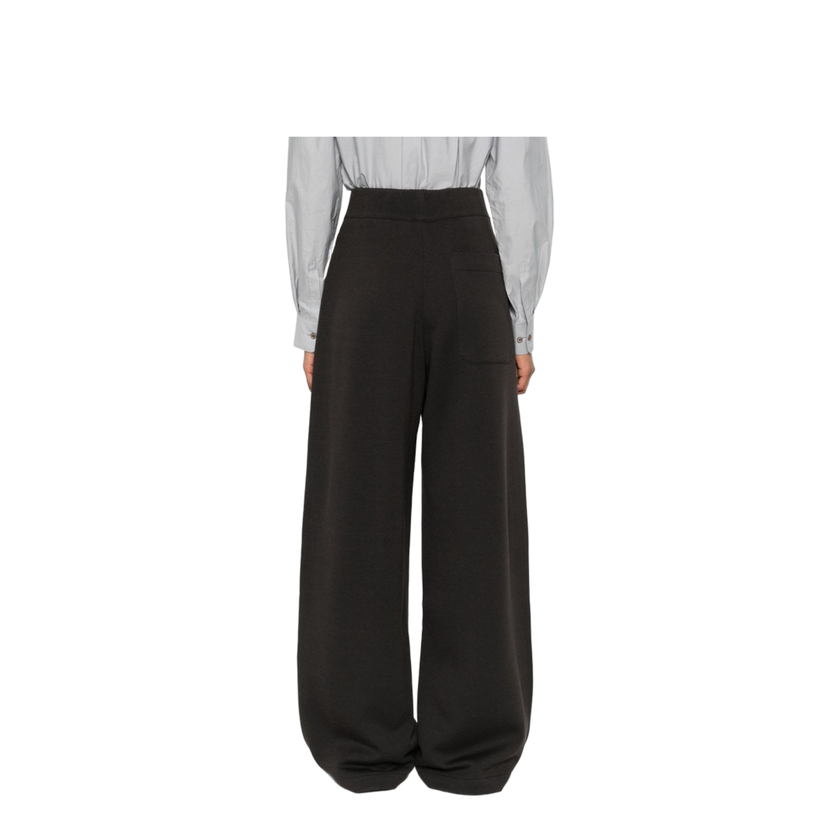 Dark Roast Wide Leg High Waist Trousers