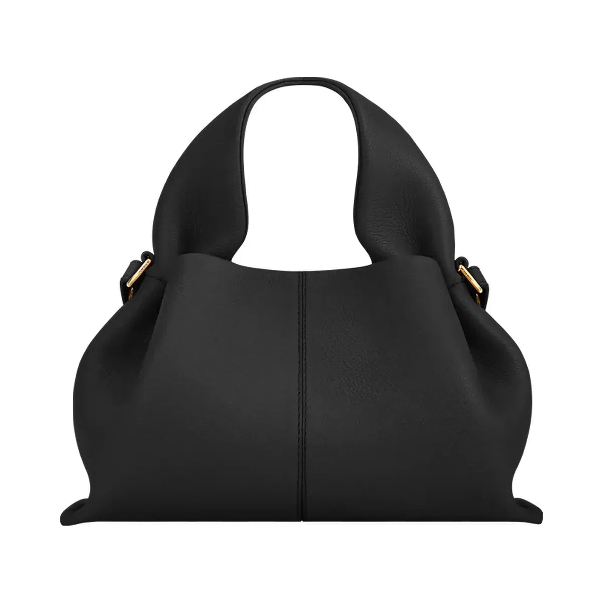 Polene Numero Neuf Mini Textured Black