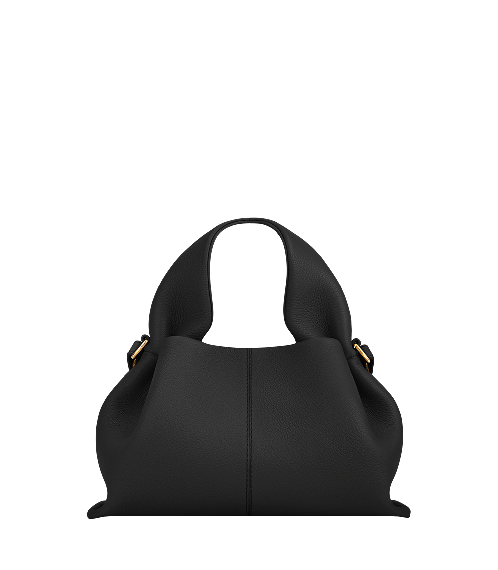 Polene Numero Neuf Mini Textured Black