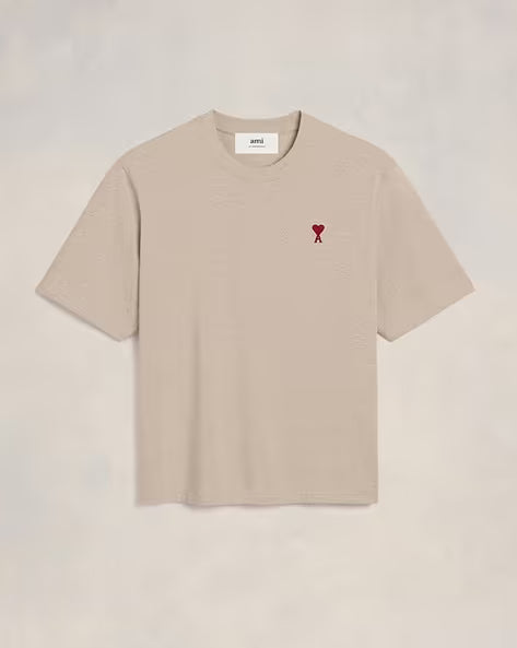 Ami De Coeur Organic Cotton Boxy Fit T-Shirt light-beige