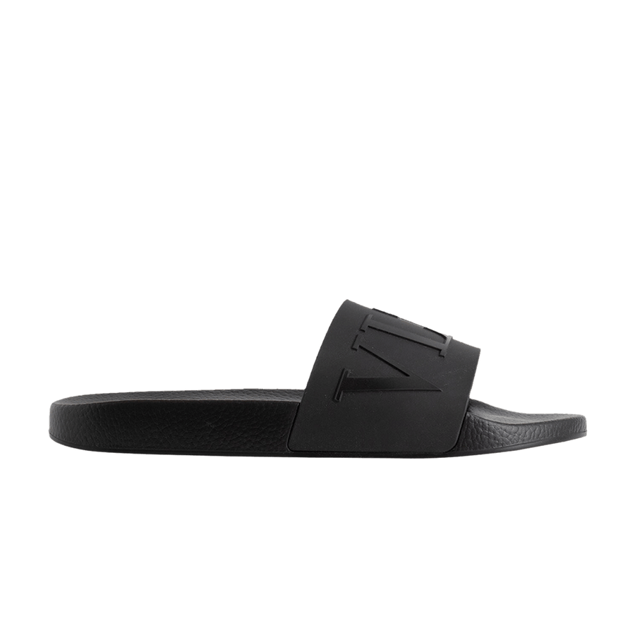 Valentino VLTN Rubber Slider Triple Black