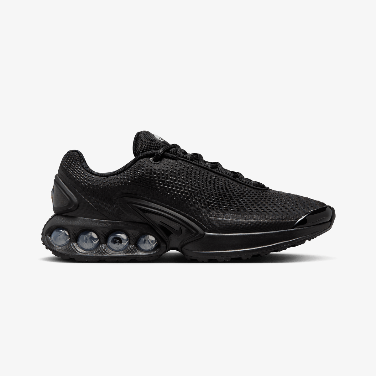 Nike AIR MAX DN { BLACK/BLACK-BLACK-MTLC DARK GREY